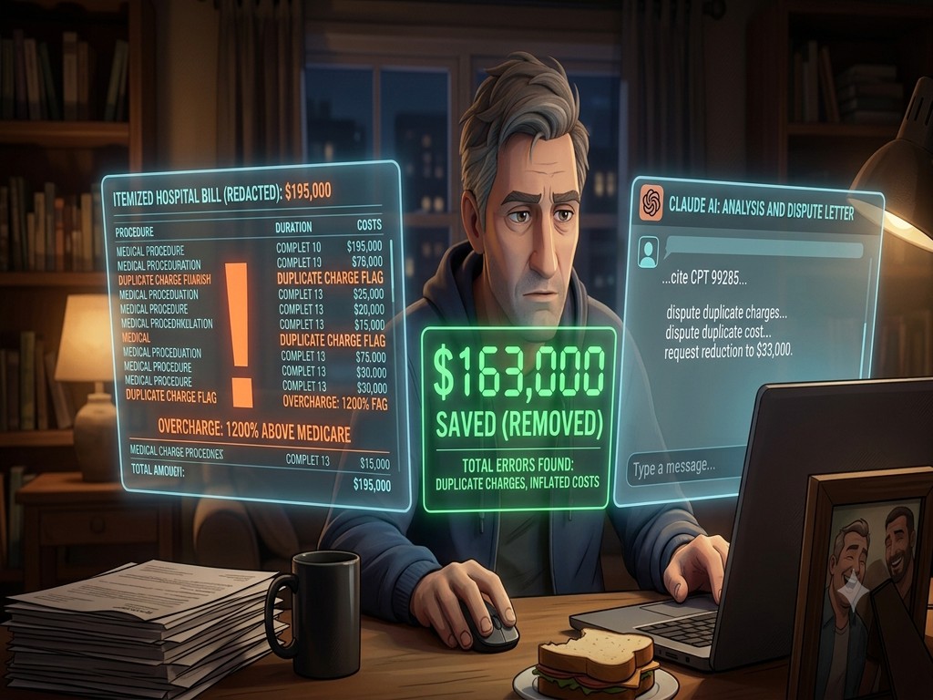 How a $20 AI Subscription Erased $163,000 from a Hospital Bill