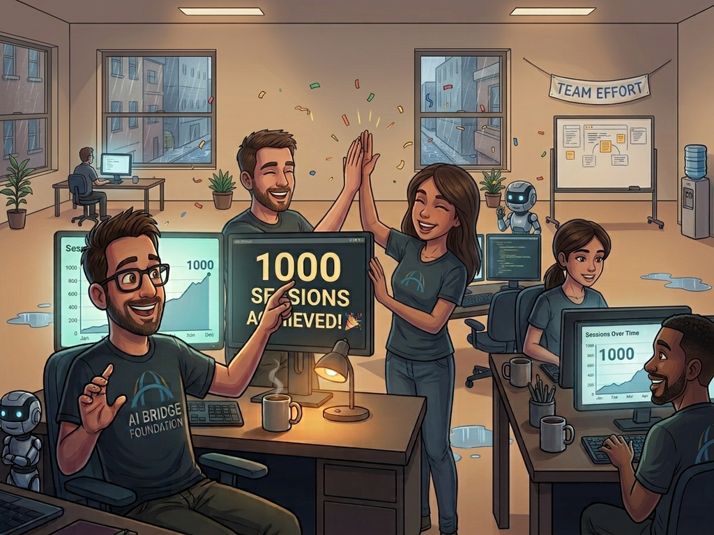 We Hit 1000 Sessions. We’re Still Pushing.