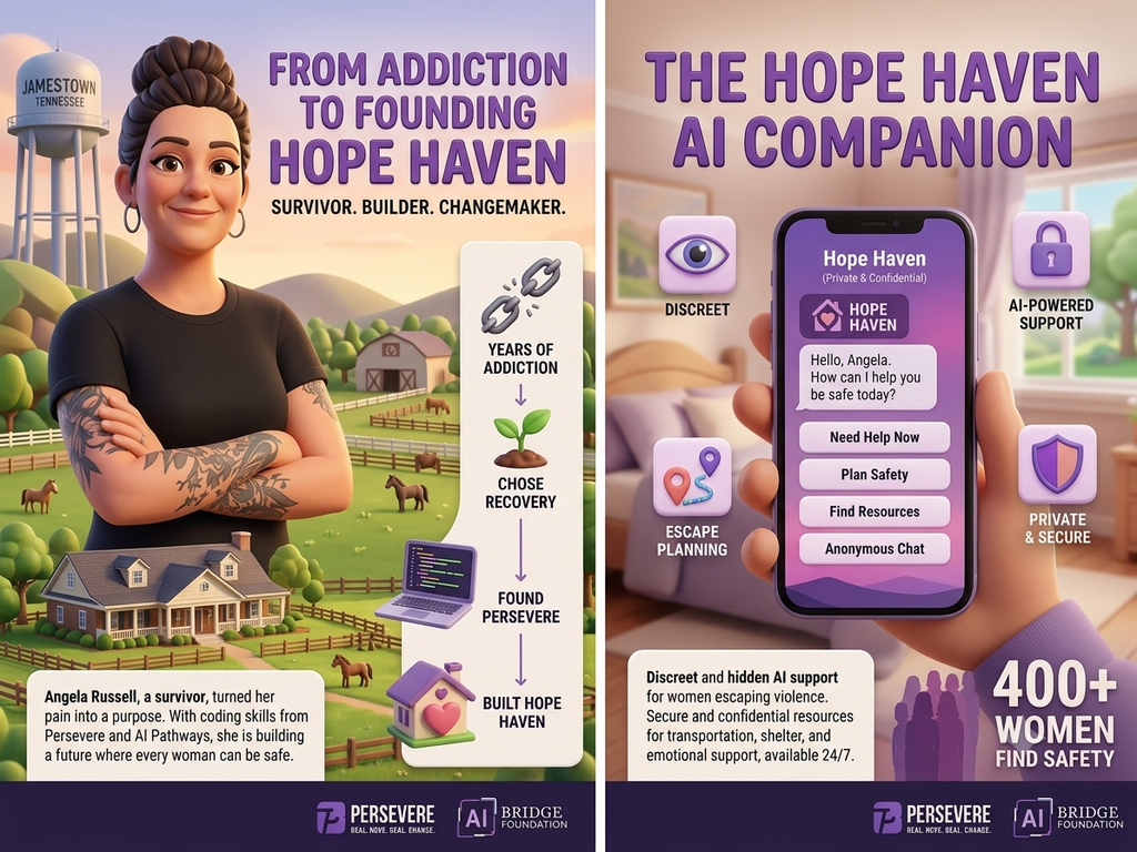From Addiction and Abuse to Building an AI App That Has Helped 400 Women Escape Violence