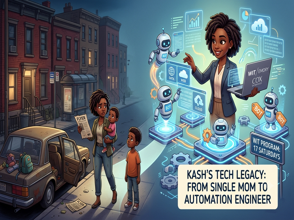 From Bathroom Flyer to Building Bots: Kash Williams’s Story
