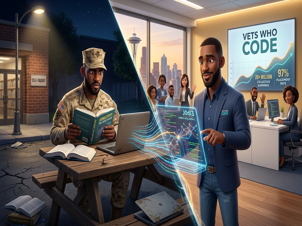 From a Barnes & Noble Coding Book to 300 Veterans in Tech: Jerome Hardaway's Vets Who Code