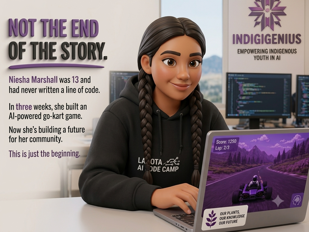 From a Year Without School to Building AI on the Reservation: Niesha Marshall's Story
